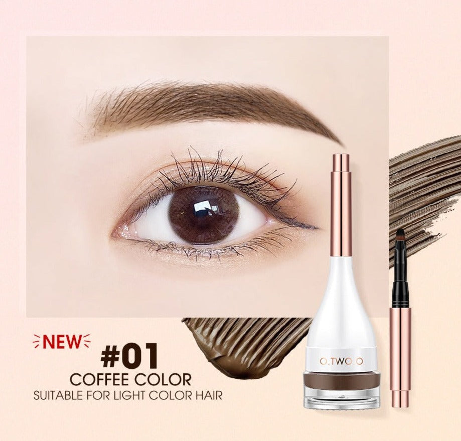 O.TWO.O 4 Colors Eyebrow Cream Long Lasting Waterproof 3D Eye Brow Shaping Gel