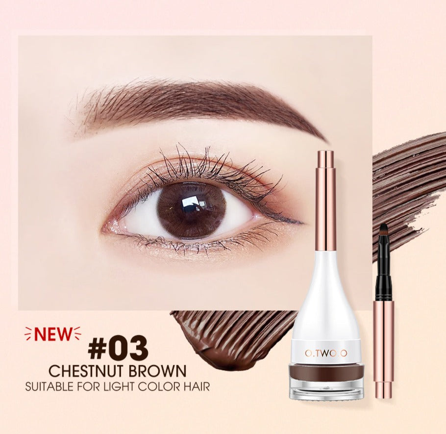 O.TWO.O 4 Colors Eyebrow Cream Long Lasting Waterproof 3D Eye Brow Shaping Gel