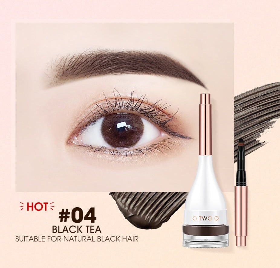 O.TWO.O 4 Colors Eyebrow Cream Long Lasting Waterproof 3D Eye Brow Shaping Gel