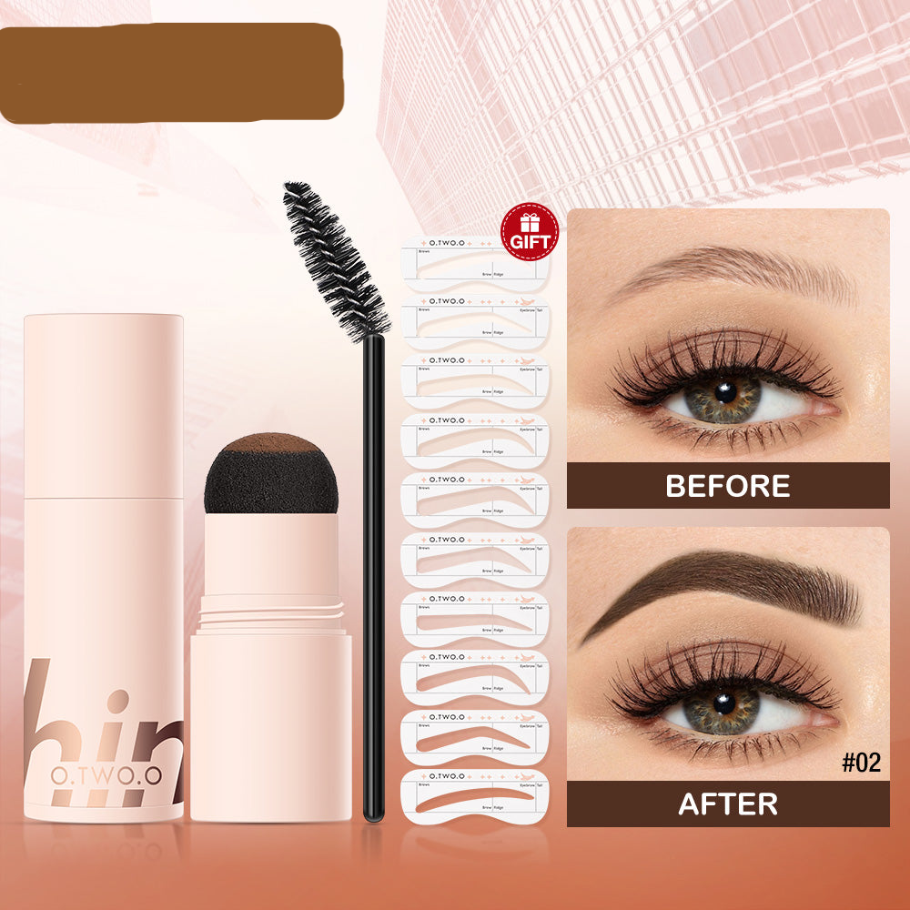 O.TWO.O STAMP LASTING BROWFUN CUSHION EYEBROW POWDER