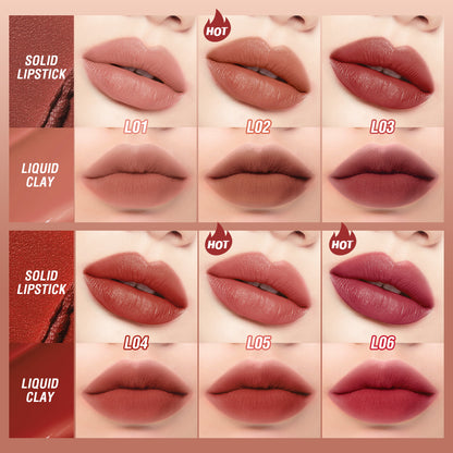 O.TWO.O Waterproof Long Lasting 2 In 1 Matte Lipstick Liquid Lip Gloss Vendor 2 Double-Ended Lip Gloss