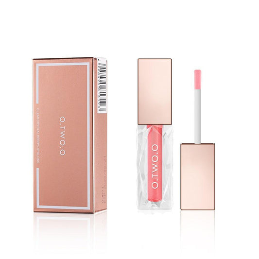 O.TWO.O 5 Colors Light Clear Crystal Berry Lip Gloss Glitter Brighten Plump Lips Jelly Moisturize Lip Gloss