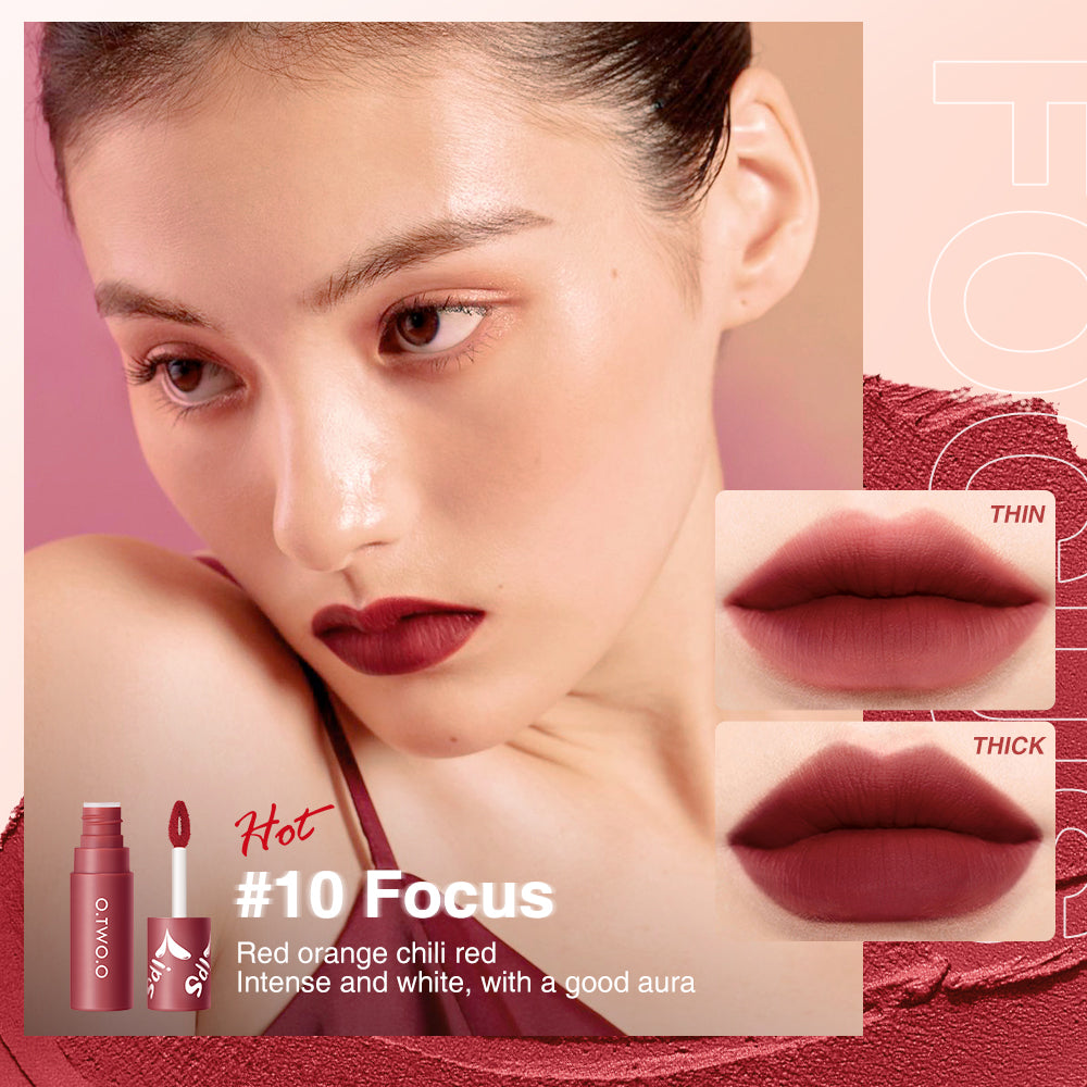 O.TWO.O New Design Velvet Matte High Pigment Texture Lip gloss Waterproof Matte Liquid Lipstick