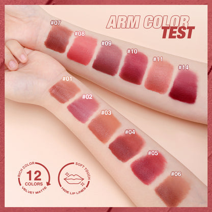 O.TWO.O New Design Velvet Matte High Pigment Texture Lip gloss Waterproof Matte Liquid Lipstick