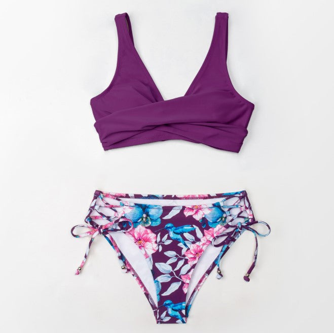 Make a splash with our Printed Swimsuit Bikini Swimsuit for Women! This chic and stylish bikini features captivating prints that add a touch of fun and flair to your beach or poolside look. Designed to flatter and enhance your curves, our bikini offers the perfect fit and confidence for your water adventures.