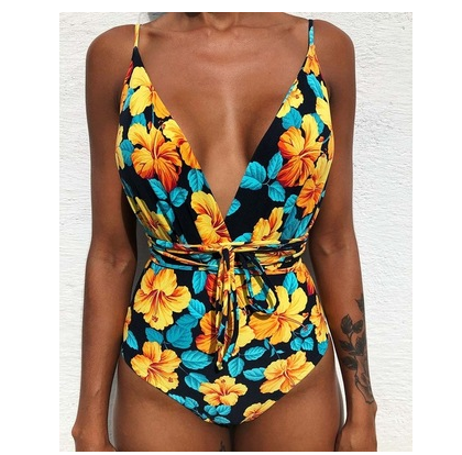 One Piece Swimsuit Backless Monokini Swimwear Women - FashionistaDeal