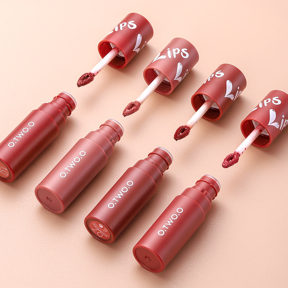 O.TWO.O New Design Velvet Matte High Pigment Texture Lip gloss Waterproof Matte Liquid Lipstick