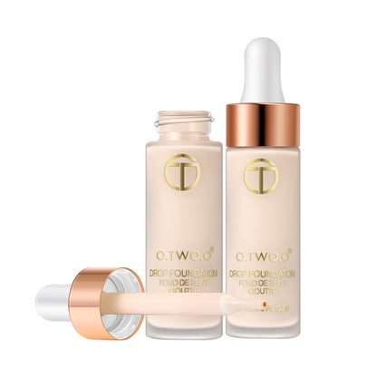 O.TWO.O Brand Makeup Lightweight Oil Control Full Coverage Drop Foundation