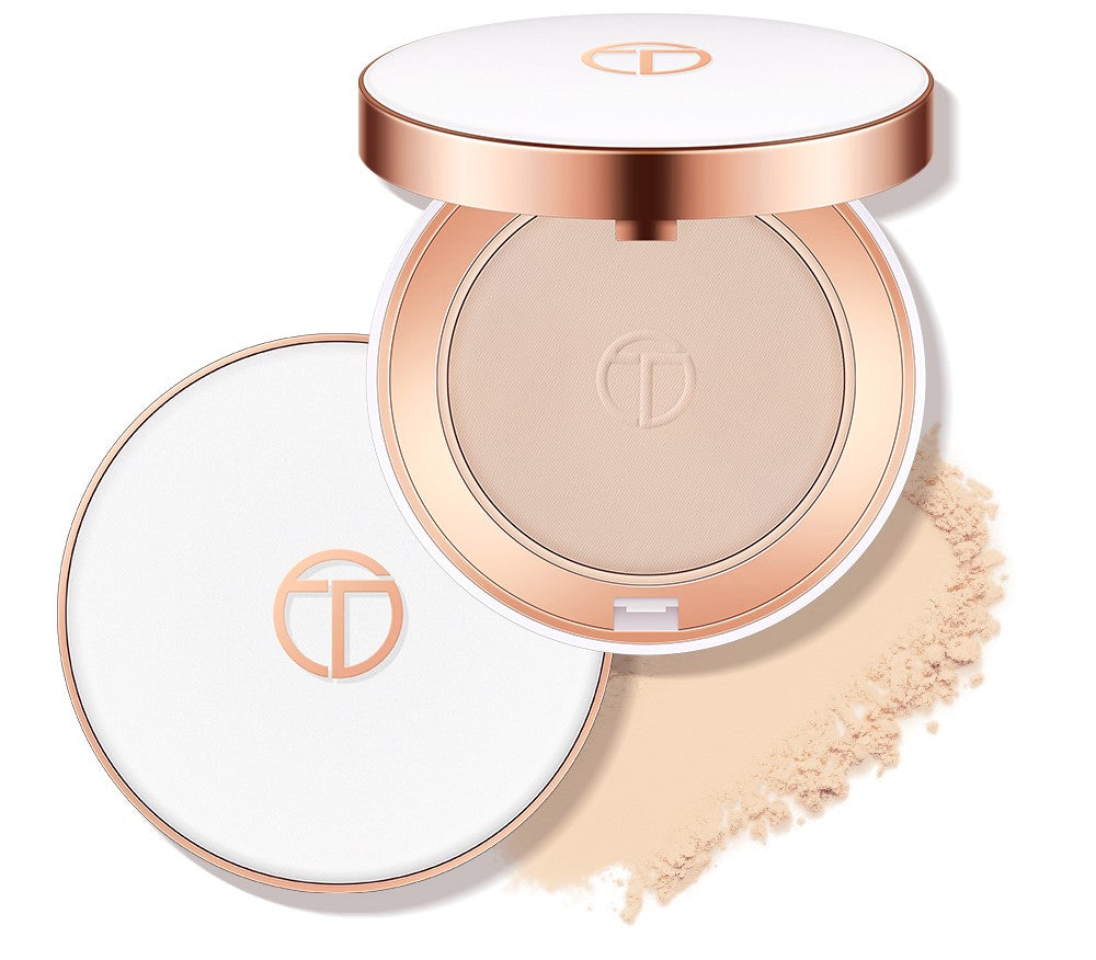 O.TWO.O Matte Silky Light Wight Texture Base Powder Long Lasting Oil Control Pressed Powder