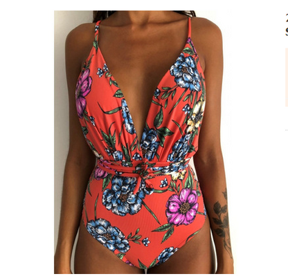 One Piece Swimsuit Backless Monokini Swimwear Women - FashionistaDeal