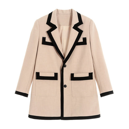 Stitching fashionable Street Blazer suit for women - FashionistaDeal