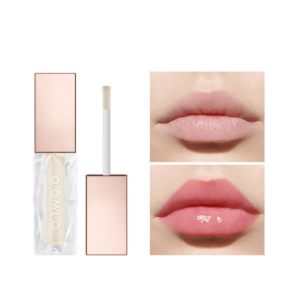 O.TWO.O 5 Colors Light Clear Crystal Berry Lip Gloss Glitter Brighten Plump Lips Jelly Moisturize Lip Gloss