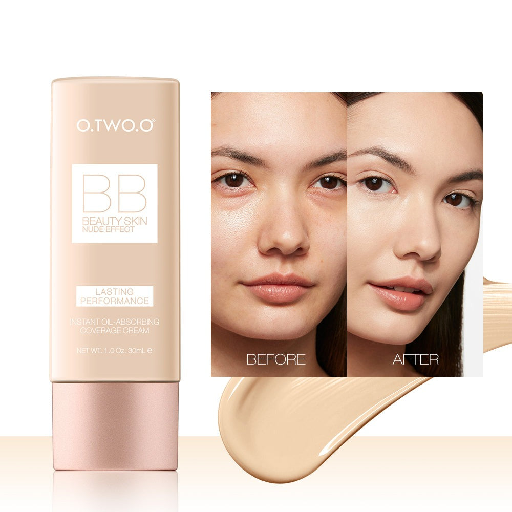 O.TWO.O Nude Effect BB Cream Makeup Face Foundation Cream BB Cream