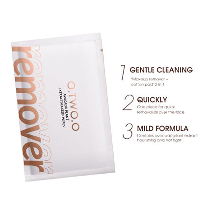 O.TWO.O AVOCADO PLANT EXTRACT MAKEUP WIPES REMOVER