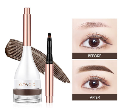 O.TWO.O 4 Colors Eyebrow Cream Long Lasting Waterproof 3D Eye Brow Shaping Gel