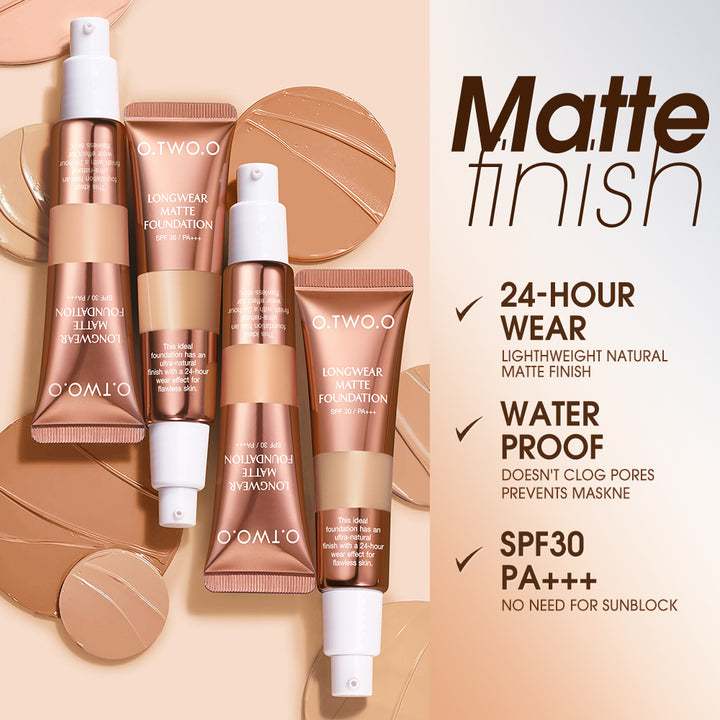 O.TWO.O High Quality Good Coverage Matte Finish Liquid Foundation