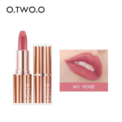 O.TWO.O Waterproof Long Lasting Moisturizing Lipstick Fine Texture Matte Lip stick Vegan