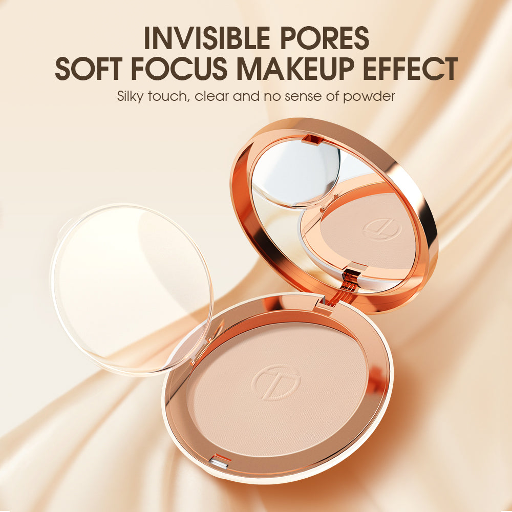 O.TWO.O Matte Silky Light Wight Texture Base Powder Long Lasting Oil Control Pressed Powder