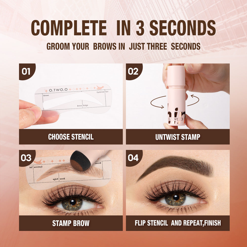 O.TWO.O STAMP LASTING BROWFUN CUSHION EYEBROW POWDER