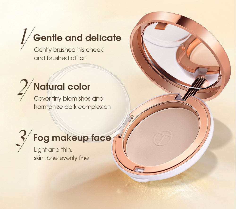 O.TWO.O Matte Silky Light Wight Texture Base Powder Long Lasting Oil Control Pressed Powder