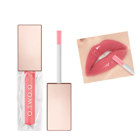 O.TWO.O 5 Colors Light Clear Crystal Berry Lip Gloss Glitter Brighten Plump Lips Jelly Moisturize Lip Gloss