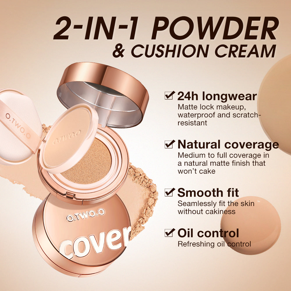 O.TWO.O ALL DAY SOFT FOCUS POWDER & CUSHION CREAM