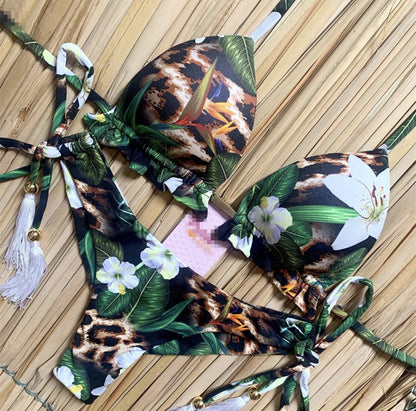 Swimsuit floral vintage swimsuit - FashionistaDeal