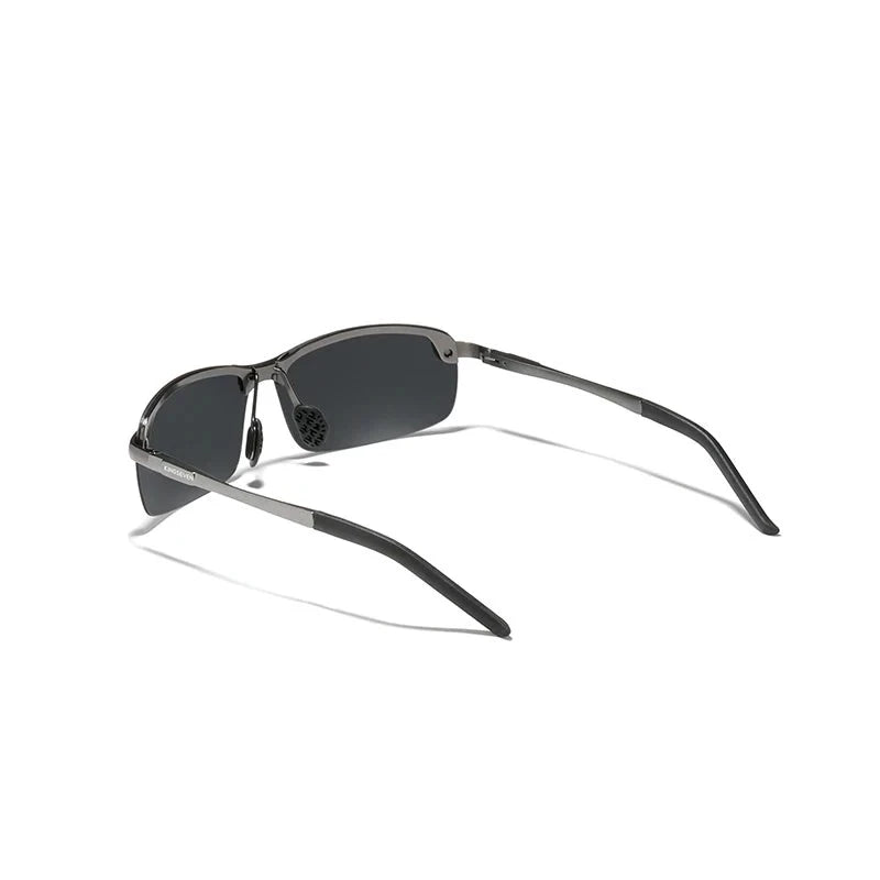 KINGSEVEN Fashionista Men's Aluminum Polarized Rimless Simple Design UV400 Sunglasses - FashionistaDeal