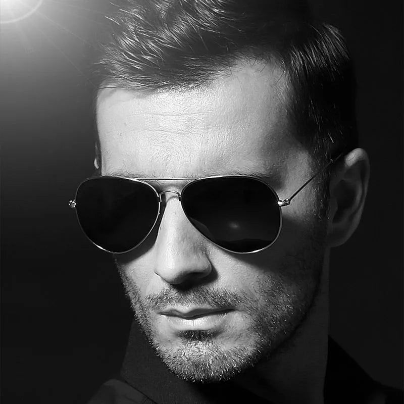 Men's fashion high quality polarized classic double bridges mirror UV400 sunglasses Anti-Reflective popular - FashionistaDeal