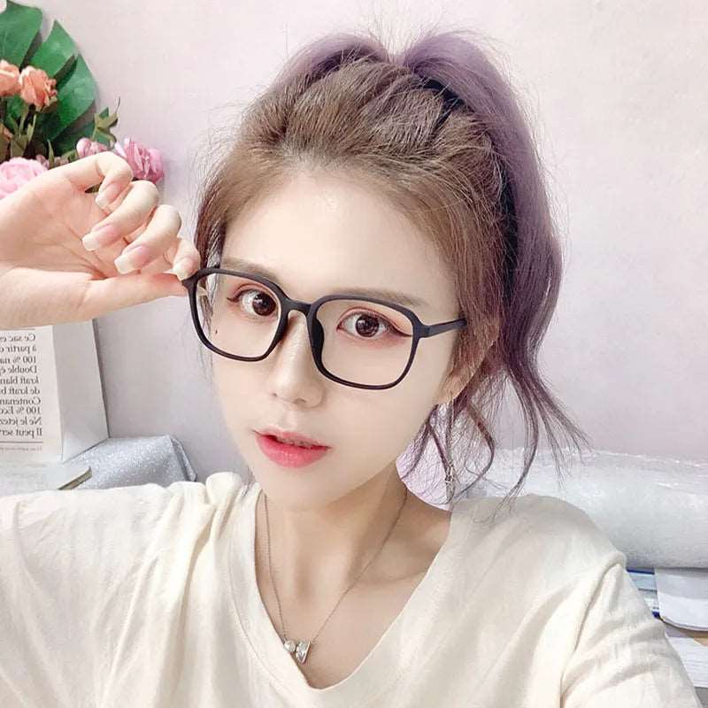 Fashion Women Eyeglasses Frame Vintage Square Clear Lens Glasses Optical Spectacle Frame