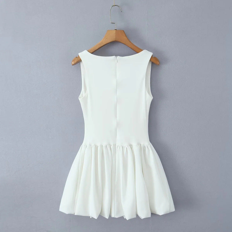 Women's Suspender Puffy Dress