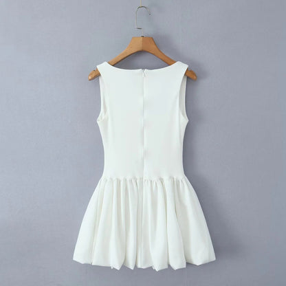 Women's Suspender Puffy Dress