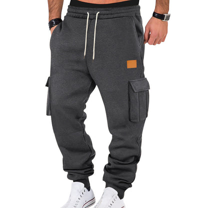 Men's multi-pocket workwear sweatpants