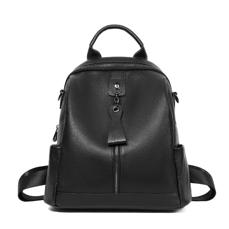 Leather Backpack Women's Backpack First Layer Cowhide - FashionistaDeal