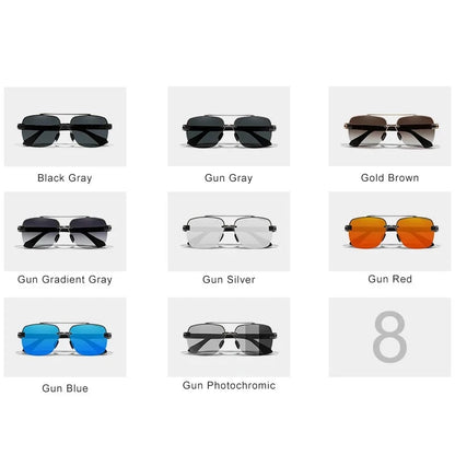 KINGSEVEN Fashionista Brand New Design Sunglasses for Men's Polarized Gradient Square Retro Sunglasses - FashionistaDeal