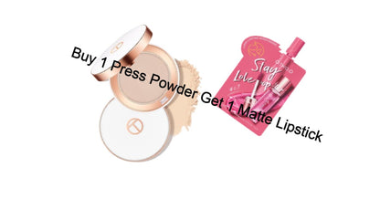 O.TWO.O Matte Silky Light Wight Texture Base Powder Long Lasting Oil Control Pressed Powder