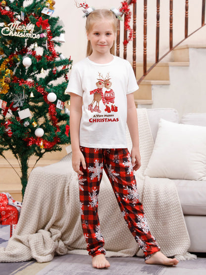 Christmas Parent-Child Pajama Set Printed Homewear