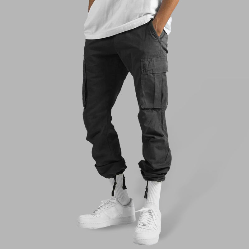 Men's Solid Color Cargo Pocket Casual pants