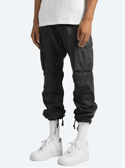 Men's Solid Color Cargo Pocket Casual pants