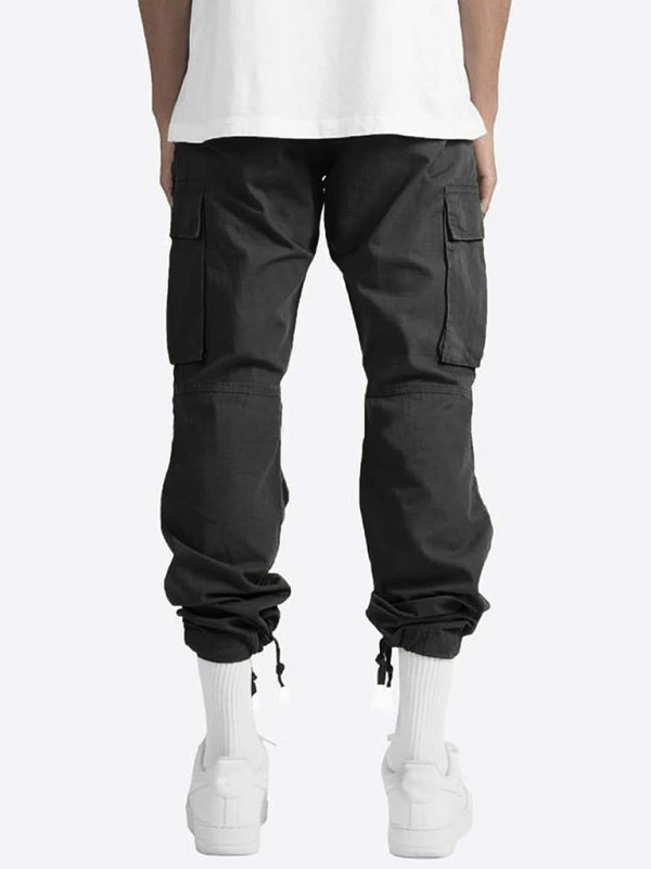 Men's Solid Color Cargo Pocket Casual pants