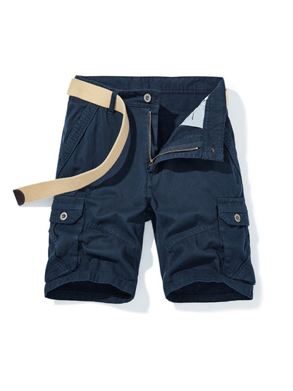 Men's Casual Multi-Pocket Cargo Shorts（Without Belt）