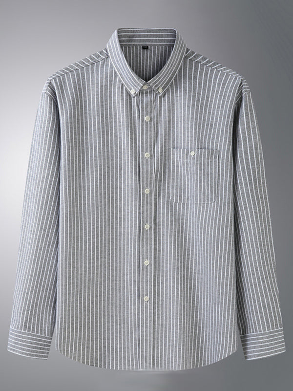 Men's Striped Long Sleeve Shirt