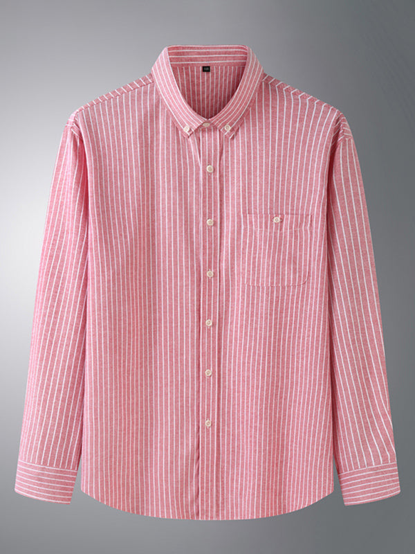 Men's Striped Long Sleeve Shirt