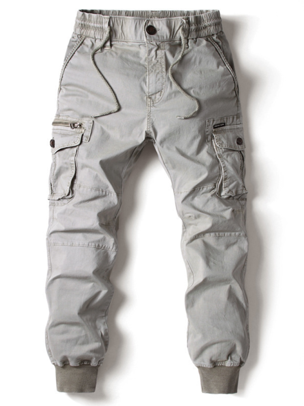 Men's solid color cargo pants