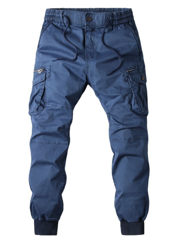 Men's solid color cargo pants