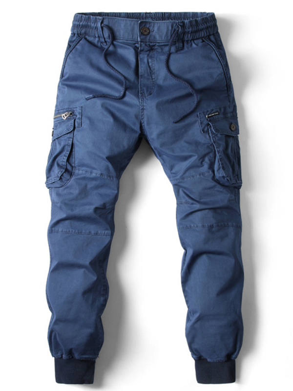 Men's solid color cargo pants