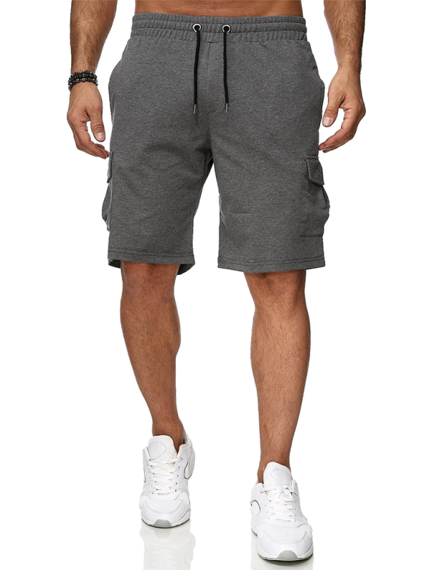 Men's Short Sports Overalls Multi-Pocket Shorts