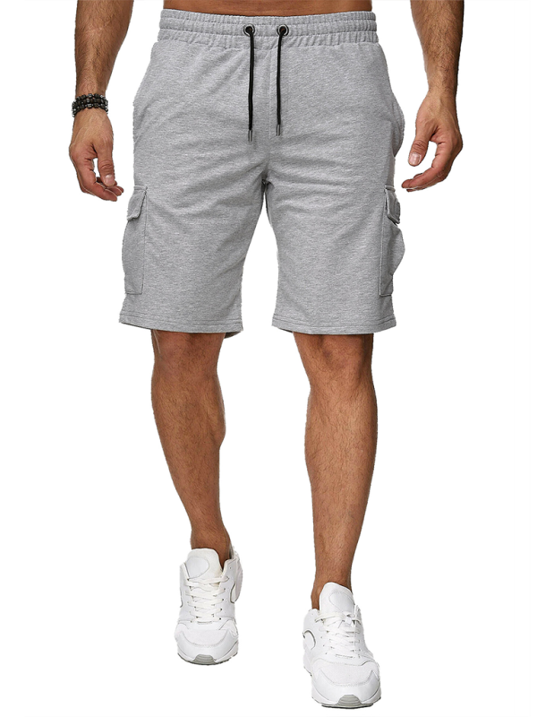 Men's Short Sports Overalls Multi-Pocket Shorts