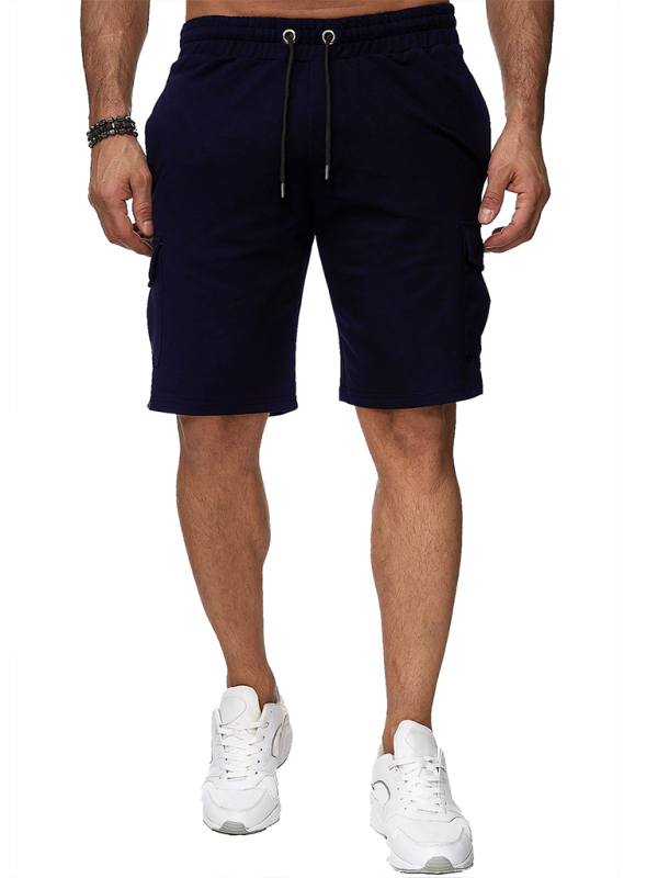 Men's Short Sports Overalls Multi-Pocket Shorts