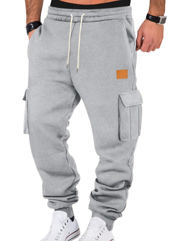 Men's multi-pocket workwear sweatpants